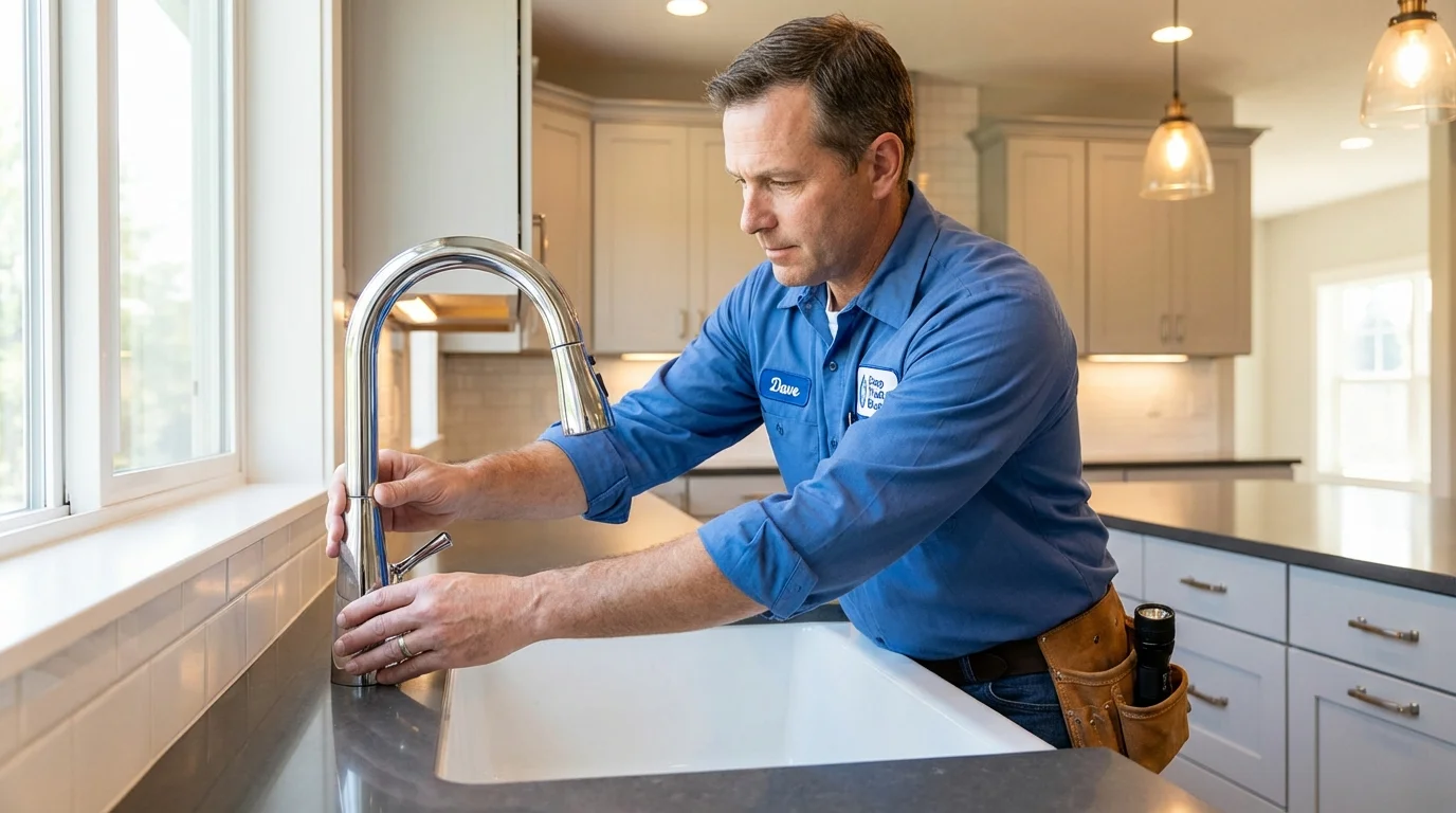 Kitchen faucet installation by Johns Plumbing LLC in Dadeville